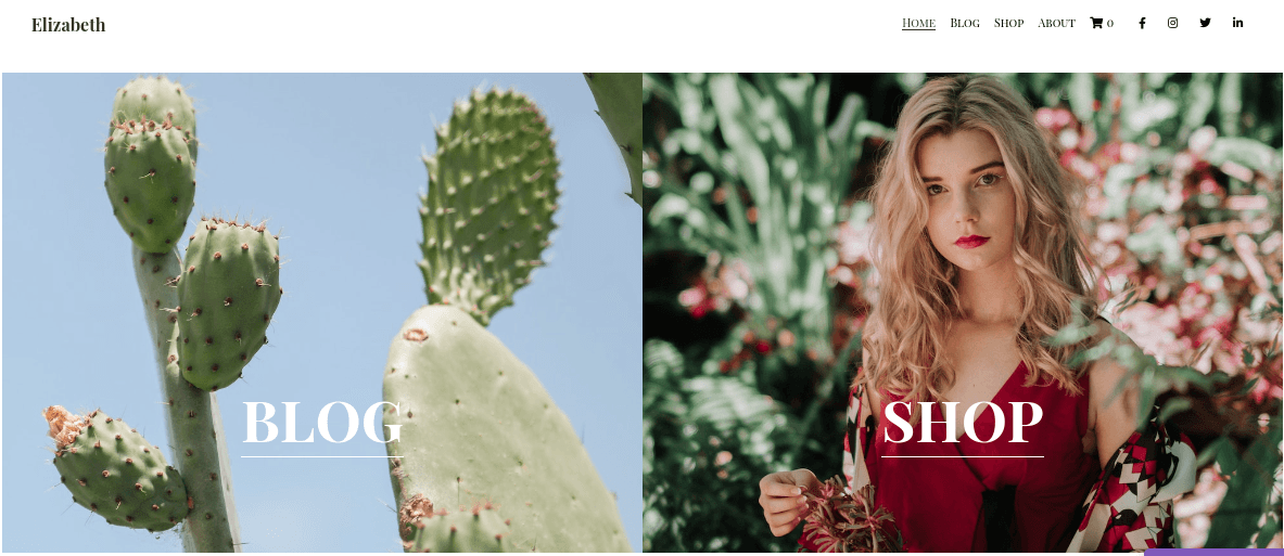 null Blog template on Strikingly